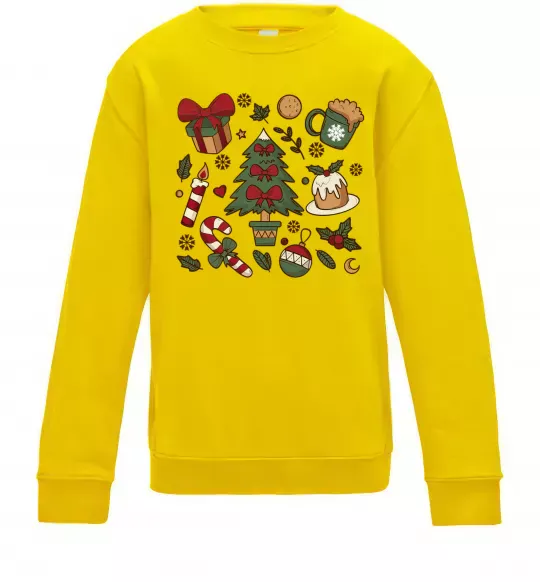Детский Свитшот Новий рік набір Солнечно желтый фото