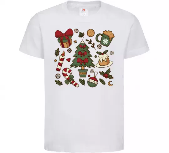 Детская футболка Новий рік набір Белый фото