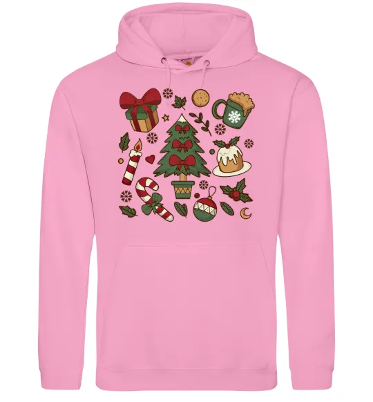 Жіноча толстовка (худі) Новий рік набір Рожевий фото