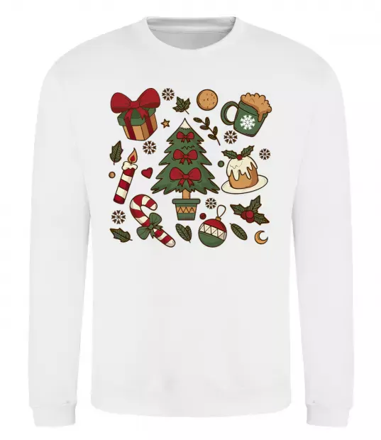 Світшот Новий рік набір Білий фото