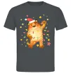 Мужская футболка Тигр в гірлянді Графит фото