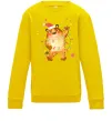 Детский Свитшот Тигр в гірлянді Солнечно желтый фото