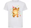 Дитяча футболка Тигр в гірлянді Білий Дитяча футболка Тигр в гірлянді Білий фото