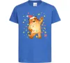 Дитяча футболка Тигр в гірлянді Яскраво-синій Дитяча футболка Тигр в гірлянді Яскраво-синій фото