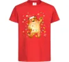 Дитяча футболка Тигр в гірлянді Червоний Дитяча футболка Тигр в гірлянді Червоний фото