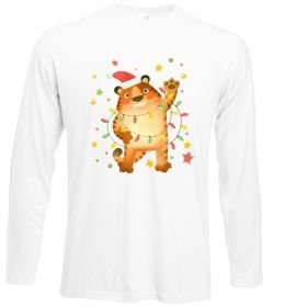 Лонгслив Тигр в гірлянді