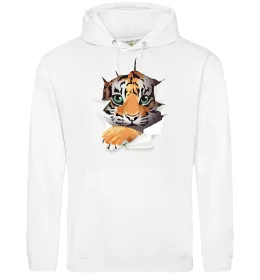 Женская толстовка (худи) Tiger art Черный фото