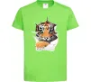 Детская футболка Тигр дивиться Лаймовый Детская футболка Тигр дивиться Лаймовый фото