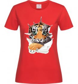 Женская футболка Тигр дивиться