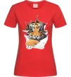 Жіноча футболка Тигр дивиться Червоний фото