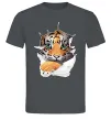 Чоловіча футболка Тигр дивиться Графіт Чоловіча футболка Тигр дивиться Графіт фото