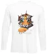Лонгслив Тигр дивиться Белый фото