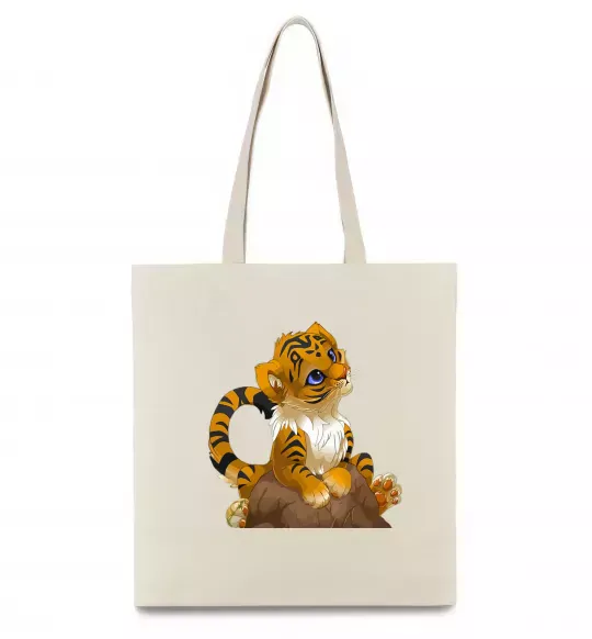 Эко-сумка Тигреня Бежевый фото