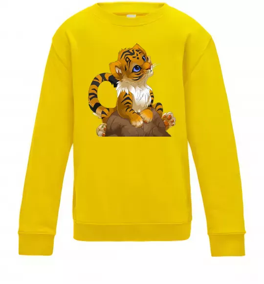 Дитячий світшот Тигреня Сонячно жовтий фото