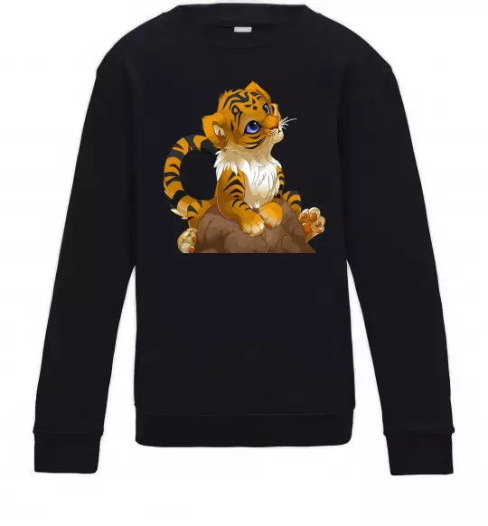 Дитячий світшот Тигреня Чорний фото