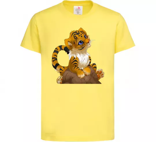 Детская футболка Тигреня Лимонный фото