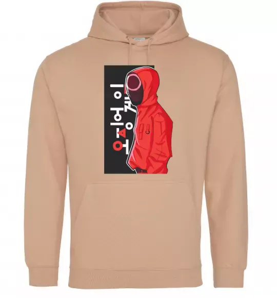 Чоловіча толстовка (худі) Squid game Пісочний фото