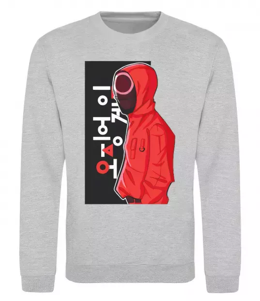 Свитшот Squid game Серый меланж фото