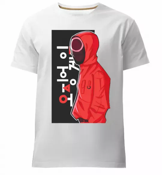 Мужская премиум футболка Squid game Белый фото