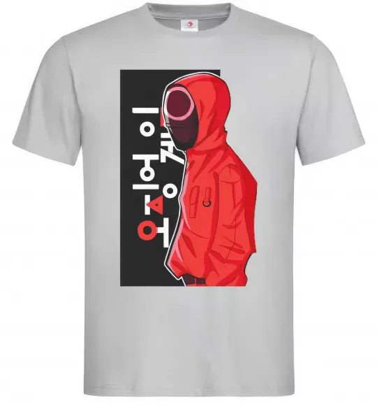 Мужская футболка Squid game Серый фото