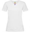 Жіноча футболка Игра в калмара иконки Білий фото