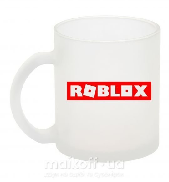 Чашка стеклянная Roblox logo Фроузен фото