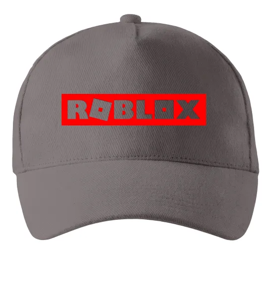 Кепка Roblox logo Сірий фото