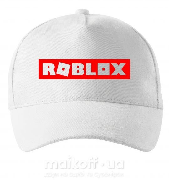 Кепка Roblox logo Білий фото