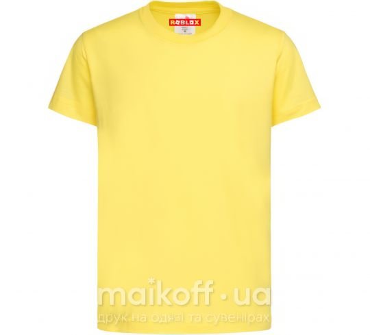 Детская футболка Roblox logo Лимонный фото