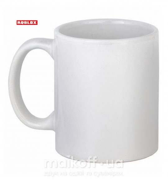 Чашка керамическая Roblox logo Белый фото