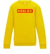 Детский Свитшот Roblox logo Солнечно желтый фото