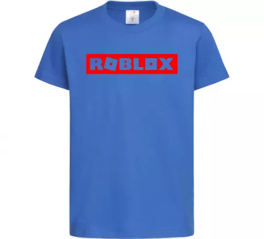 Дитяча футболка Roblox logo Яскраво-синій фото