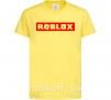 Дитяча футболка Roblox logo Лимонний фото
