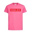 Дитяча футболка Roblox logo Яскраво-рожевий фото