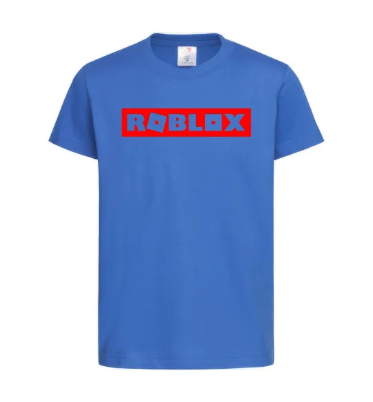 Дитяча футболка Roblox logo Яскраво-синій фото