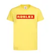 Дитяча футболка Roblox logo Лимонний фото