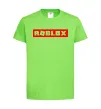 Дитяча футболка Roblox logo Лаймовий фото