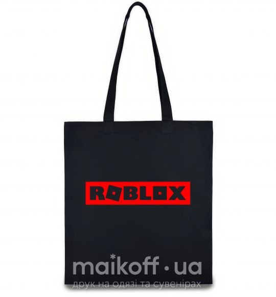 Эко-сумка Roblox logo Черный фото