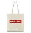 Эко-сумка Roblox logo Бежевый фото