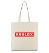 Еко-сумка Roblox logo Бежевий фото