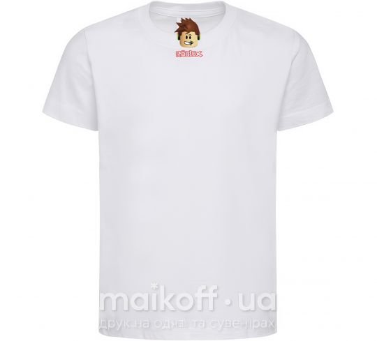 Детская футболка Roblox голова Белый фото