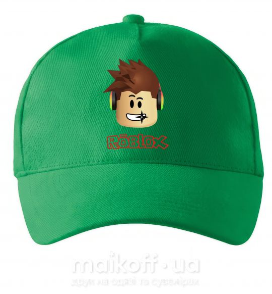 Кепка Roblox голова Зеленый фото