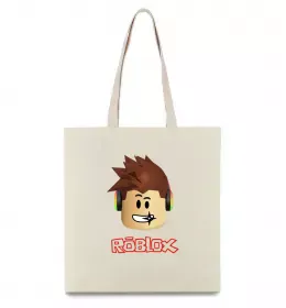 Эко-сумка Roblox голова Бежевый фото