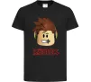 Детская футболка Roblox голова Черный фото
