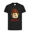 Дитяча футболка Roblox голова Чорний фото
