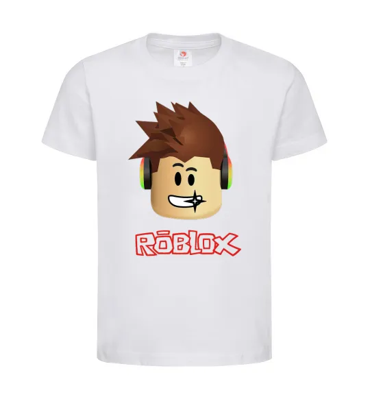 Дитяча футболка Roblox голова Білий фото