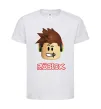 Дитяча футболка Roblox голова Білий фото
