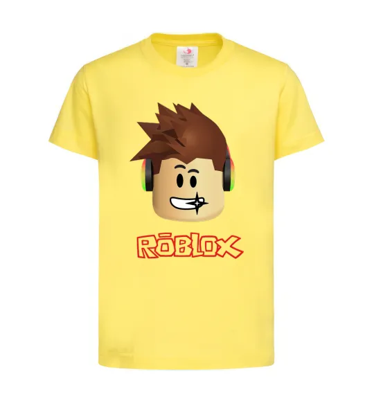Дитяча футболка Roblox голова Лимонний фото