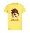 Дитяча футболка Roblox голова Лимонний фото