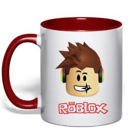 Чашка с цветной ручкой Roblox голова